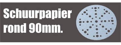 Schuurpapier rond 90mm