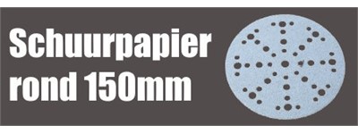 Schuurpapier rond 150mm