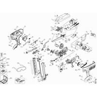 Dewalt Dc618k Type 1 spare parts and technical drawings Kruis Powertools
